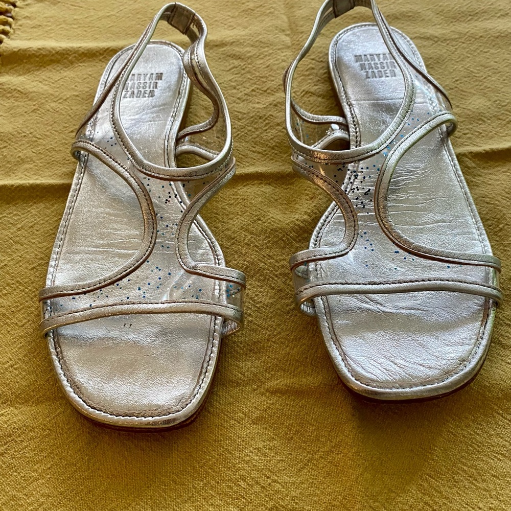 Maryam Nasser Zadeh silver sandals